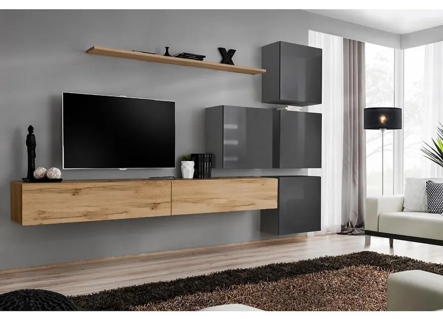 Obývacia stena Switch IX Wotan/Grafit