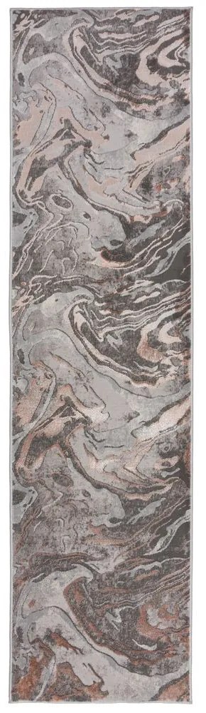 Flair Rugs koberce Behúň Eris Marbled Blush - 80x300 cm