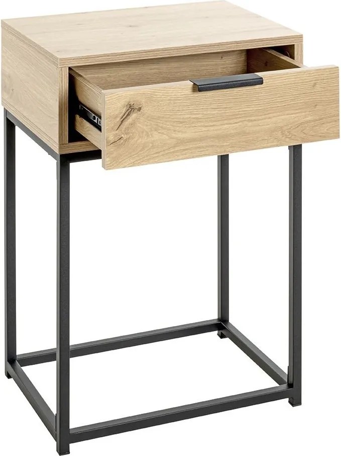Odkladací/nočný stolík so zásuvkou Malmö, dub