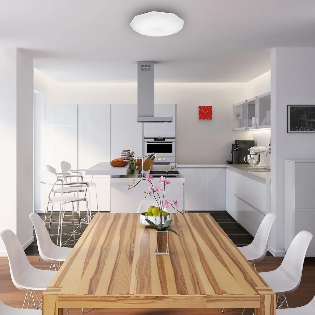 Stropné LED svietidlo Hex, 1x LED 16w, 4000k, (fi 36 cm), w