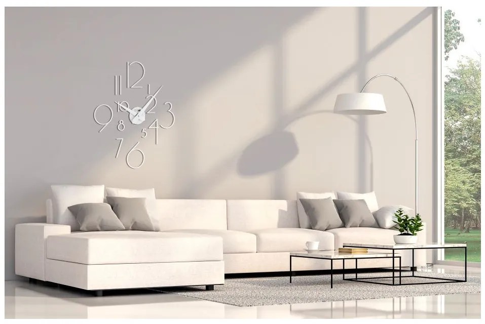 Designové nástěnné nalepovací hodiny I211BN white IncantesimoDesign 85cm