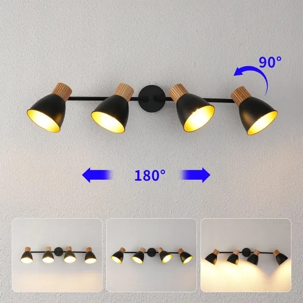 Brilagi - Bodové svietidlo ODENSE 4xE14/10W/230V kaučukovník/čierna
