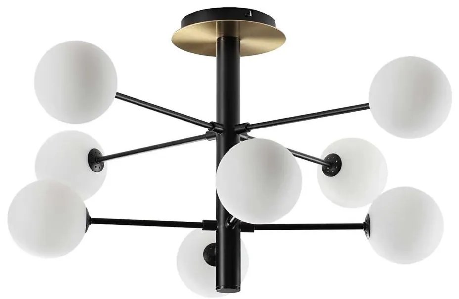 Ideal Lux - LED Luster na tyči COSMOPOLITAN 8xG9/3W/230V pr. 64 cm čierna