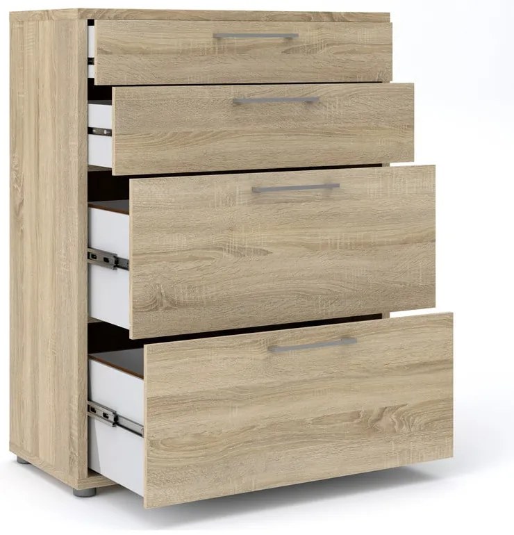 Komponent - zásuvky v dekore duba v prírodnej farbe 84x105 cm Prima - Tvilum