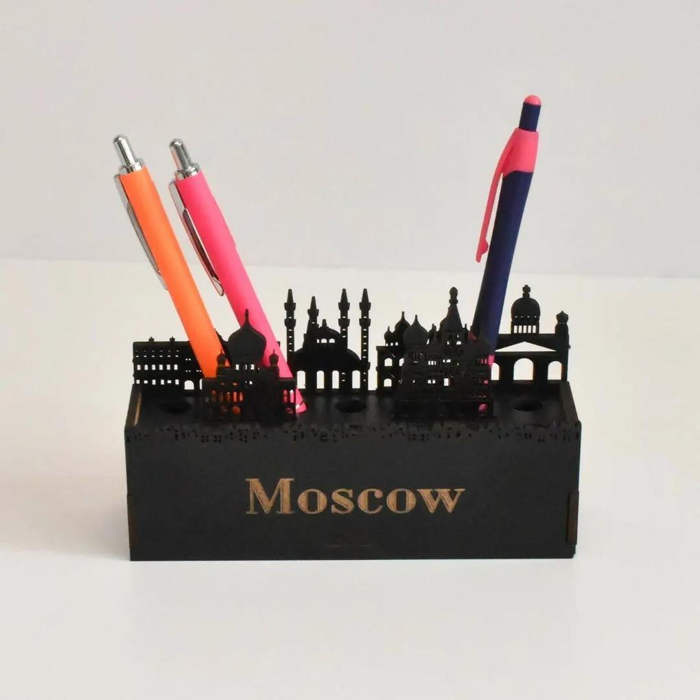Drevený stojan na perá - Moskva | DUBLEZ