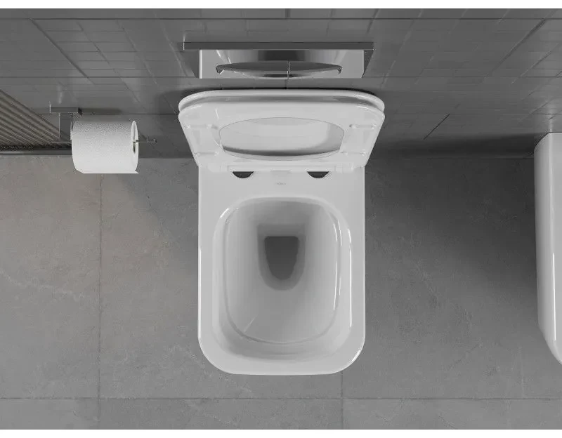 Mexen STELLA, závesné wc s pomaly padajúcim WC sedátkom, 51 x 35 cm, biela, 30680900