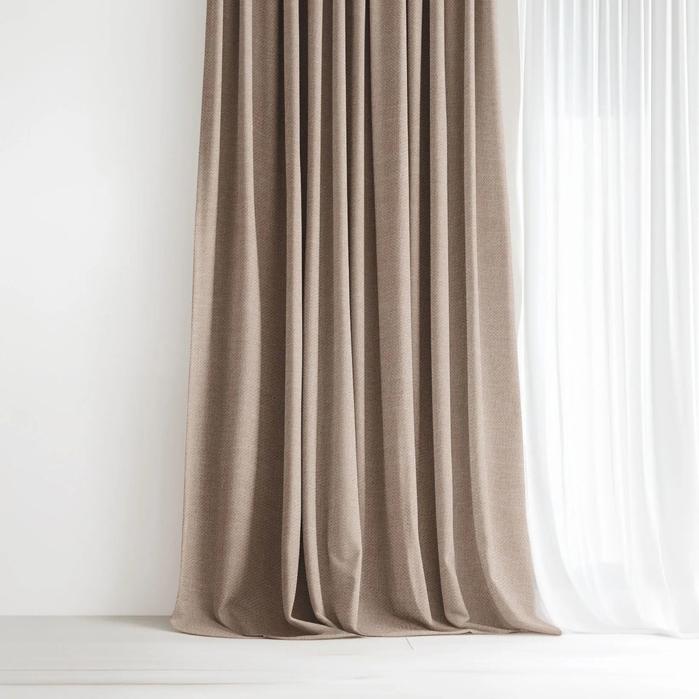 Goldea dekoračný záves peru - latte 140x135 cm