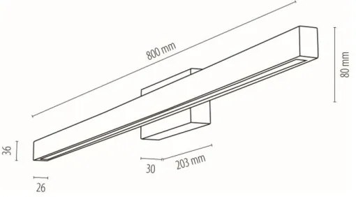 Spot-Light19912104 - LED kúpeľňové nástenné svietidlo AQUAVIVA LED/12W/230V IP44