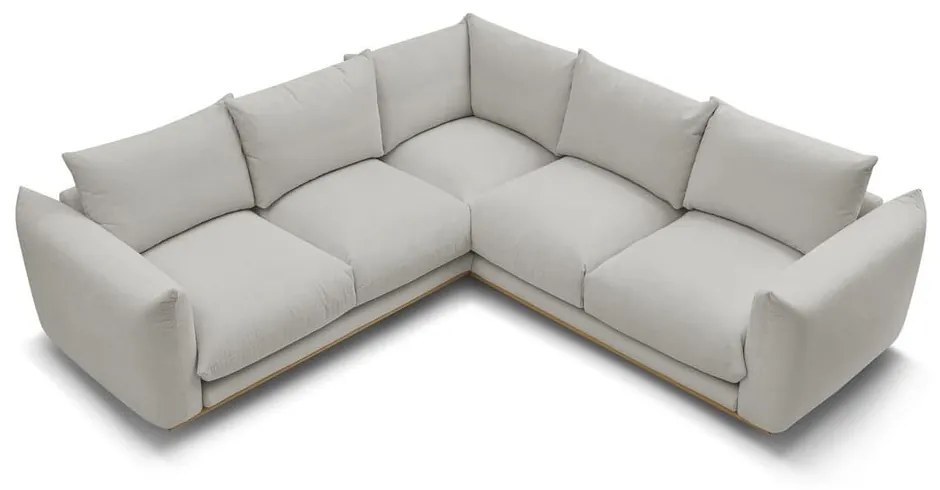 Svetlosivá rohová pohovka Ernest – Bobochic Paris