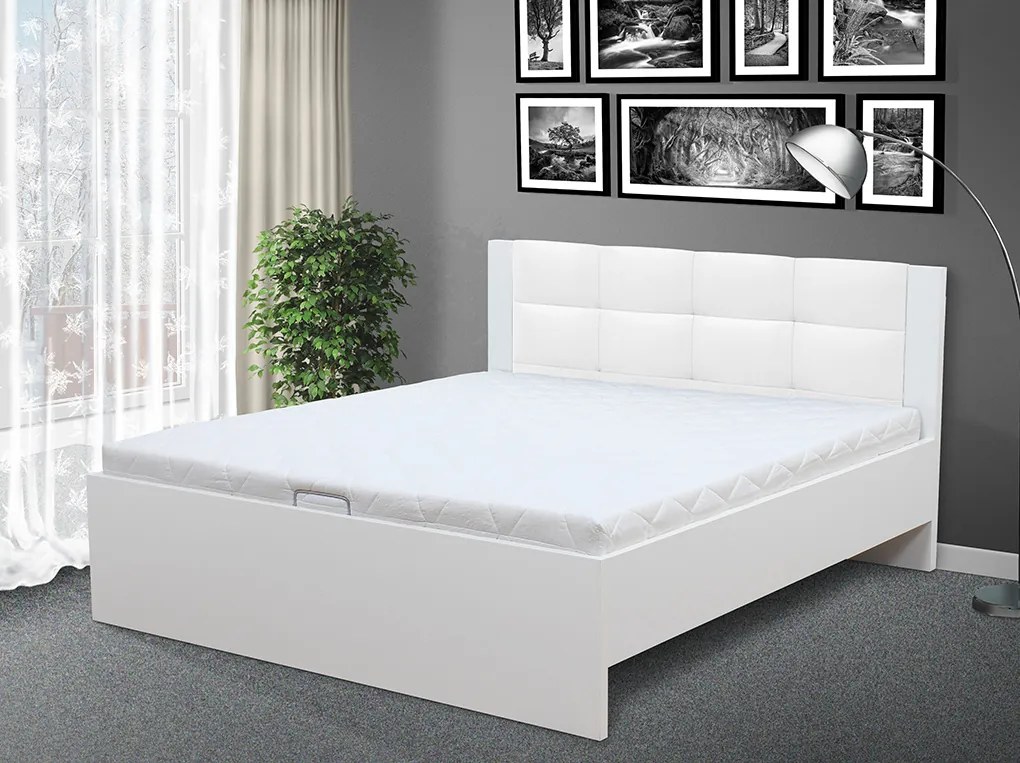 Štýlová posteľ Markéta 160 farebné prevedenie: agát/sivá