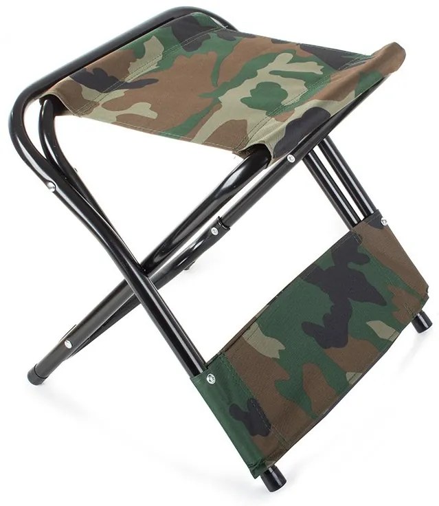 Verk 01671 Kempingová skladacia stolička 2 v 1 maskáč
