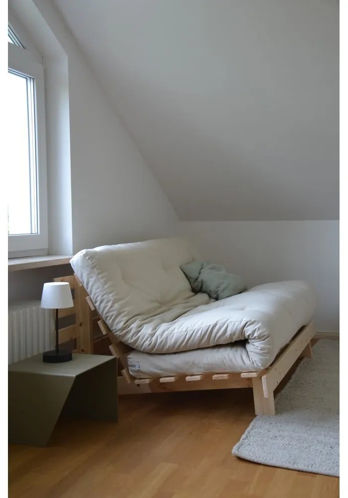 Béžová ľanová rozkladacia pohovka 160 cm Roots - Karup Design