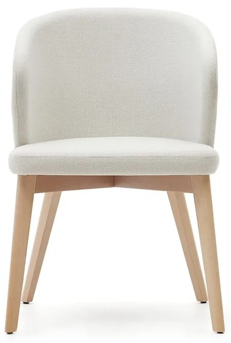 Krémovobiele čalúnené jedálenské kreslo Darice – Kave Home