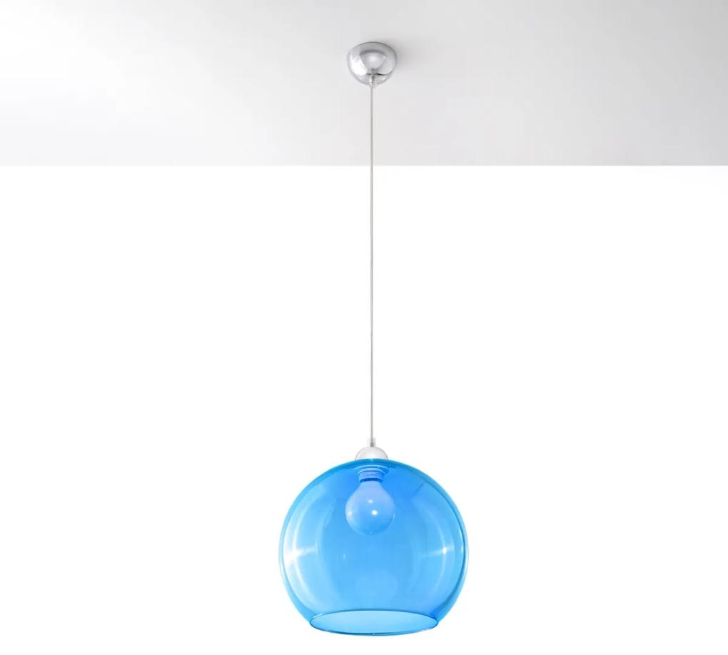 Sollux Lighting Závesné svietidlo BALL modré