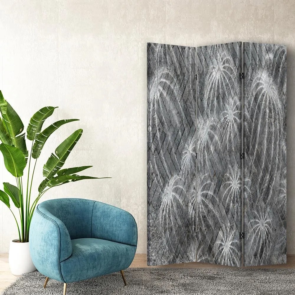 Gario Paraván Kaktusový abstrakt Rozmery: 145 x 170 cm, Prevedenie: Klasický paraván