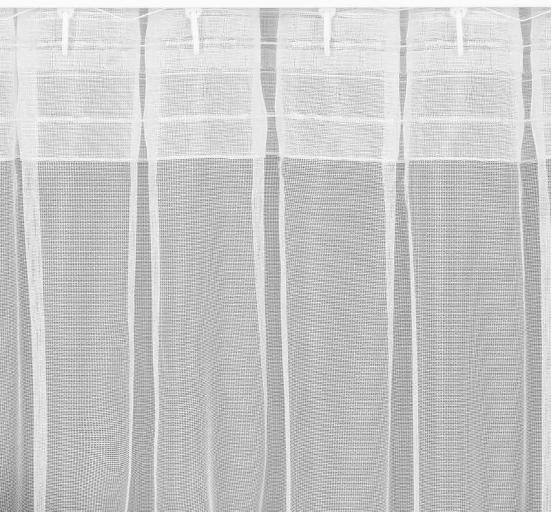 Biela záclona na flex páske TONIA 300x300 cm