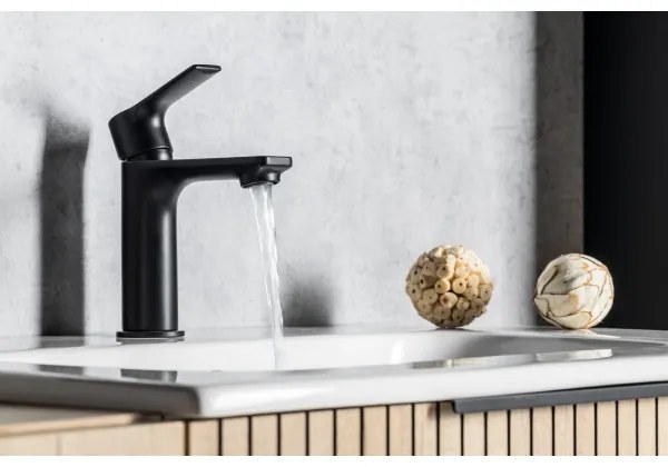 Sapho - Umývadlová batéria PAX 16,5 cm matná čierna