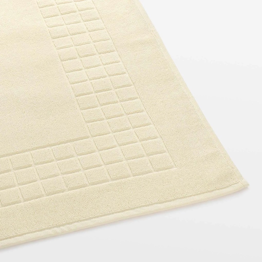 Goldea kúpeľňová froté predložka mozaika – smotanová 50 x 70 cm