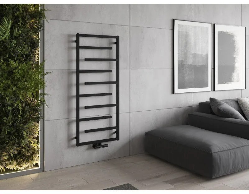 Mexen Orlando, vykurovacie teleso 1380 x 600 mm, 499 W, čierna, W207-1380-600-00-70