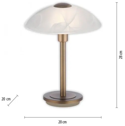 Paul Neuhaus 4026-11 - LED Stmievateľná stolná lampa ENOVA 1xG9/2,6W/230V