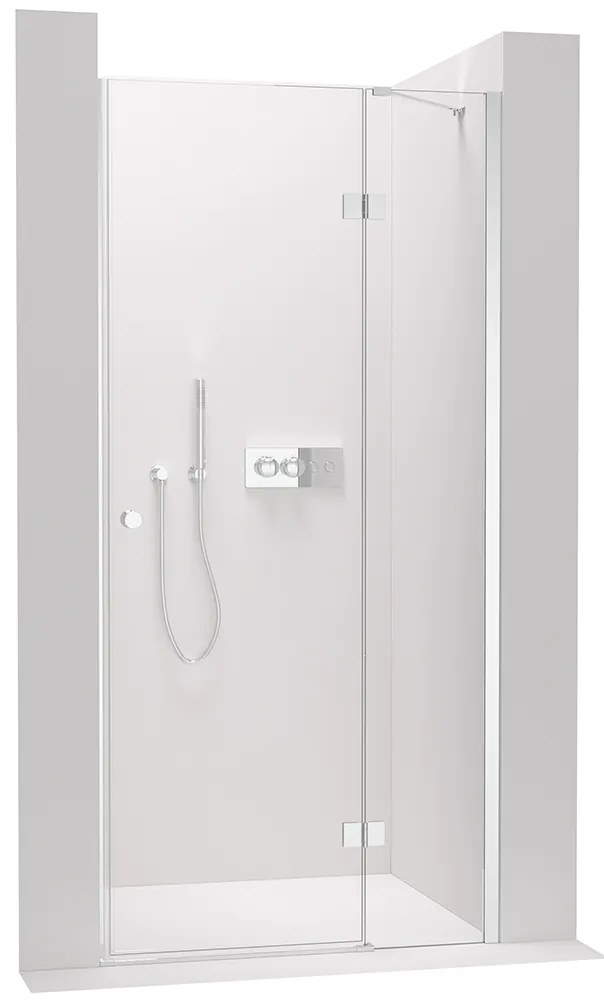 Cerano Marino, 1-krídlové delené sprchové dvere 110x190 cm, 6mm číre sklo, chrómový profil, CER-CER-420207