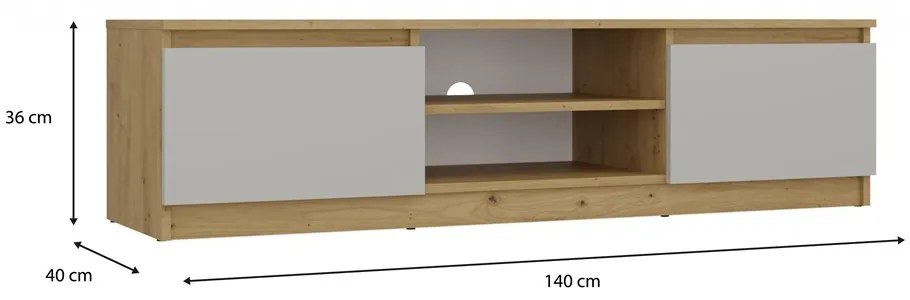 TV stolek Malwa 140 cm - výber z 5 prevedení