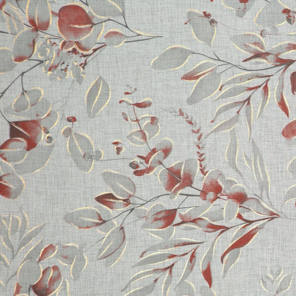 ZÁVES NA KRÚŽKOCH AVA 140X250 CM LISTY