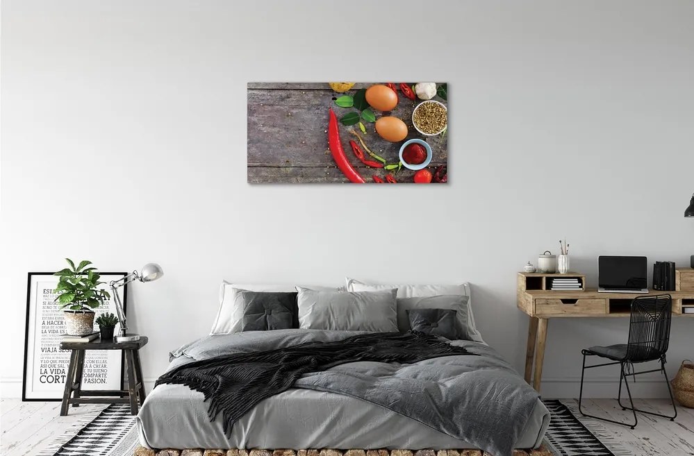 Obraz canvas Pepper opustí vajcia 120x60 cm