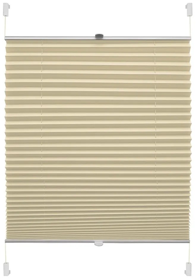 Béžová roleta 72,5x150 cm Plisé Verona – Gardinia