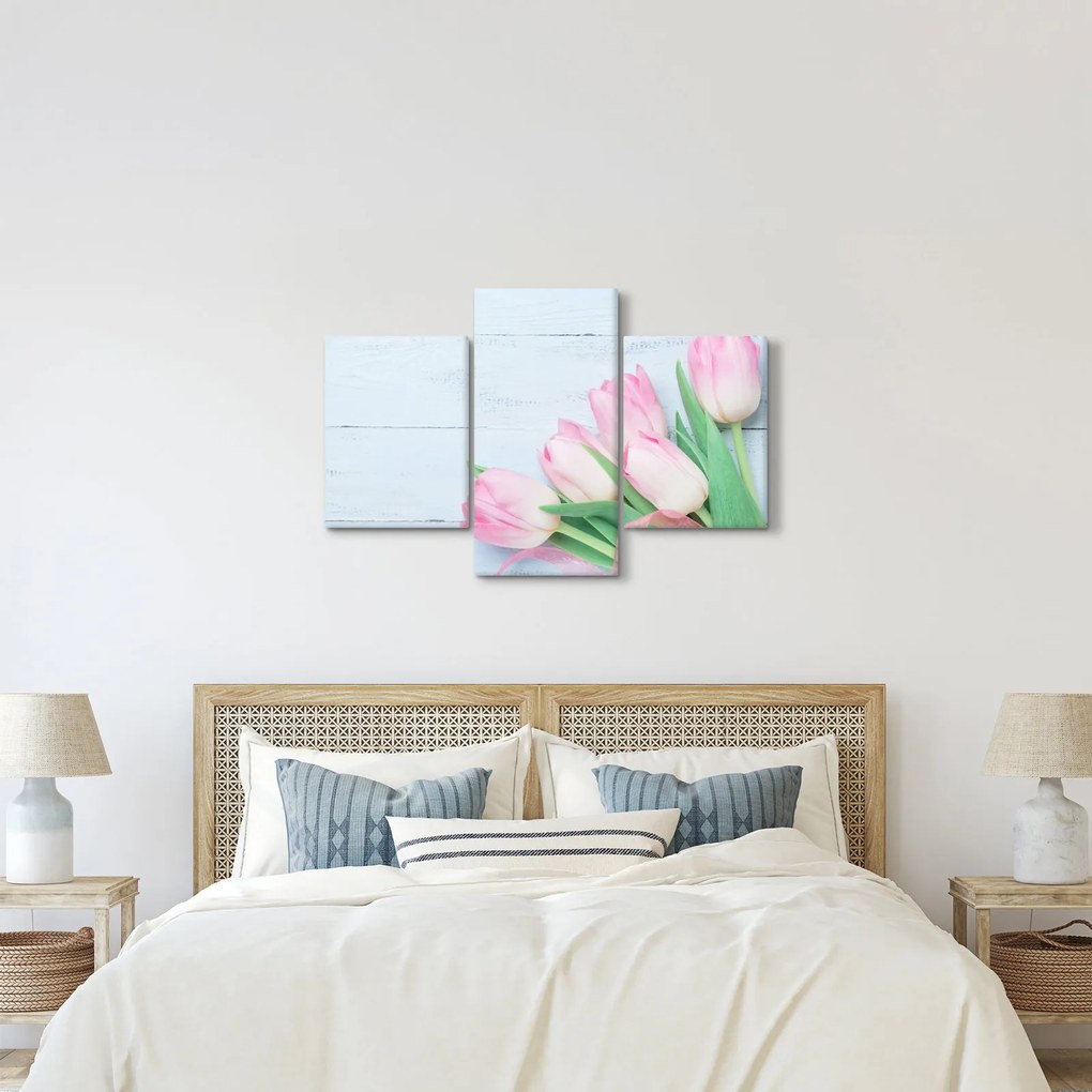 Obraz - Kytica tulipánov (90x60 cm)