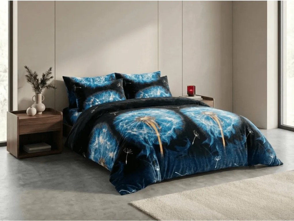 Obliečky mikroplyš FLAEVOR modré Rozmer obliečky: 70 x 90 cm | 140 x 200 cm