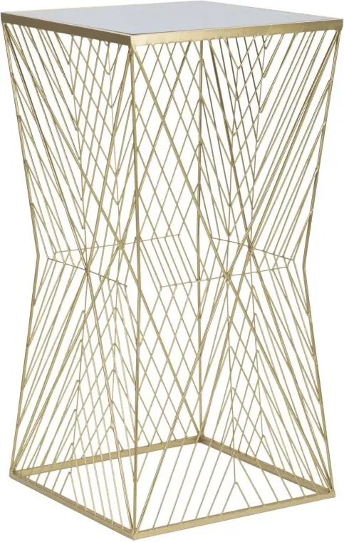 Odkladací stolík Lines 50 cm zlatý