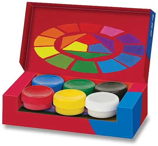 Temperové farby Faber-Castell v téglikoch - 6 ks x 20 ml