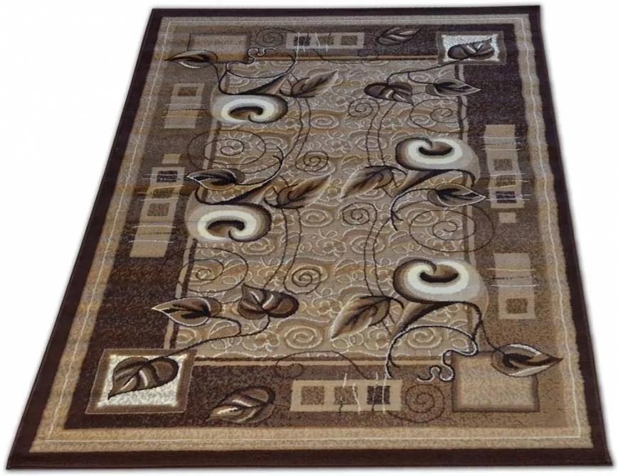 Hnedý kuchynský koberec