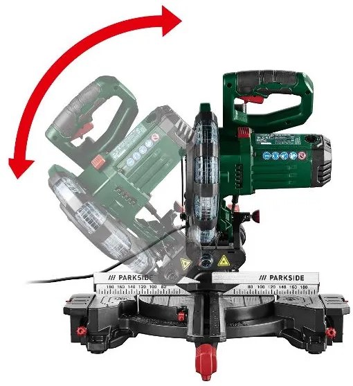 Parkside®  Skracovacia a pokosová píla Pzks 2000 C3  (100388342)