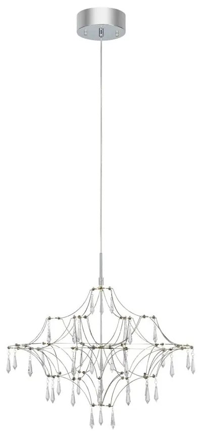 LED závesné svietidlo v striebornej farbe ø 60 cm Efesos – Markslöjd