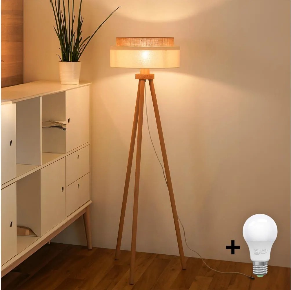 Brilagi - LED Stojacia lampa BOHO STYLE 1xE27/15W/230V