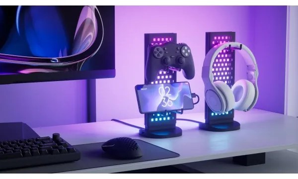 Nanoleaf N7602K00-1LB-LED RGBIC stmievateľná nabíjacia stanica 2700-6500K 5V čie