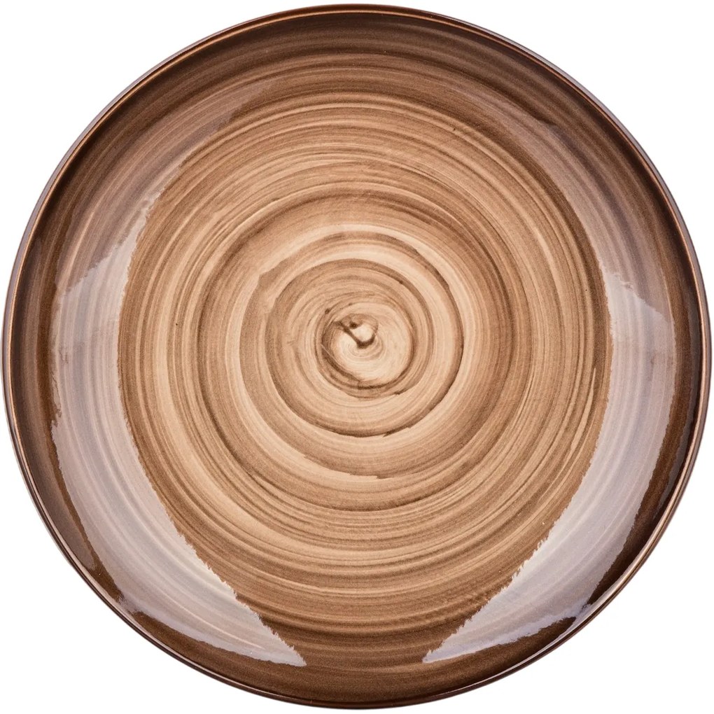 Banquet Tanier plytký PALAS, 27 cm, hnedá