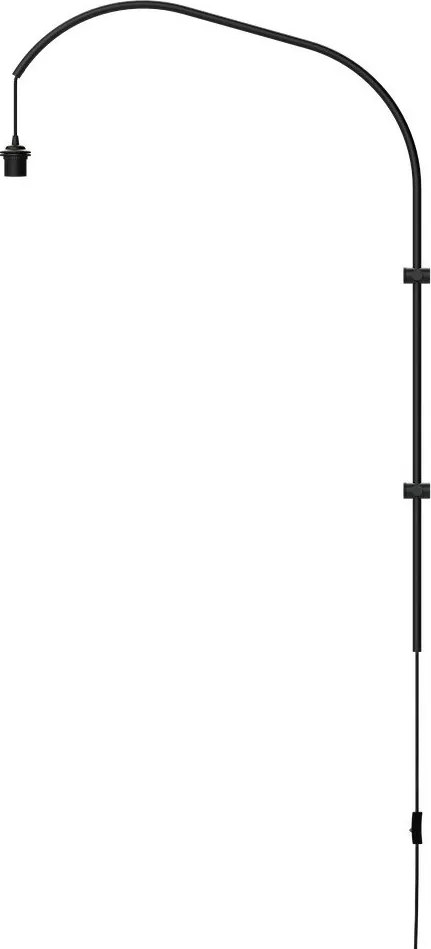 Čierna kovová lampová noha 123 cm Willow – UMAGE