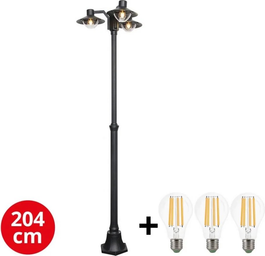 Brilagi -  LED Vonkajšia lampa VEERLE 3xE27/60W/230V IP44