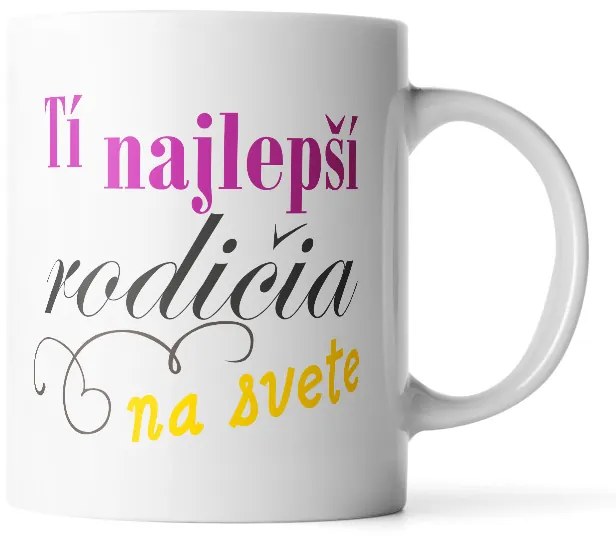 Sablio Hrnek Ti nejlepší rodiče na světě - 200 ml - espresso