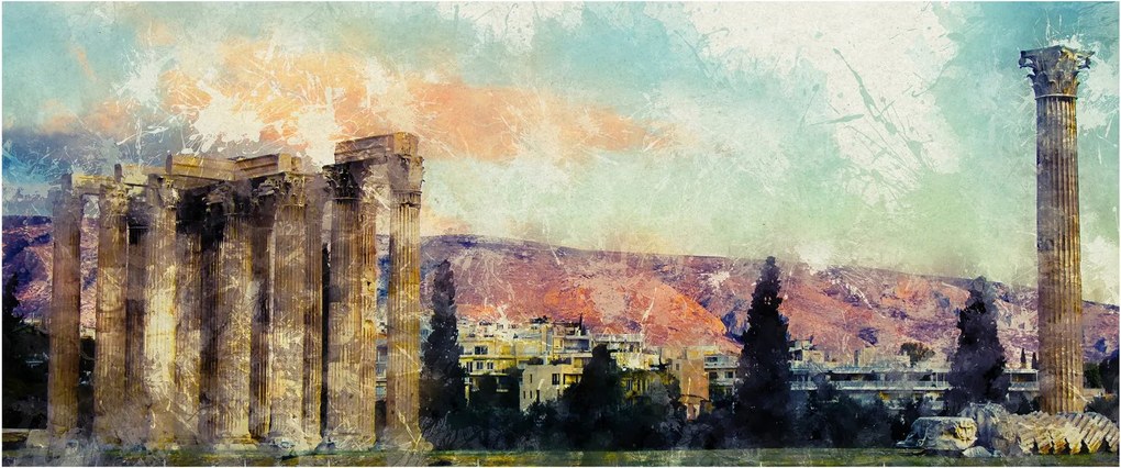 Obraz - Akropolis, Atény, Grécko (120x50 cm)