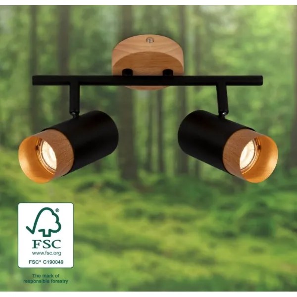 Briloner 2144025 - Bodové svietidlo SPOT 2xGU10/9W/230V