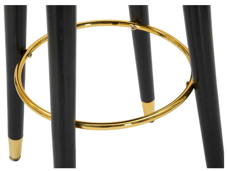 Svetlosivá čalúnená barová stolička (výška sedadla 74 cm) Paris – Mauro Ferretti