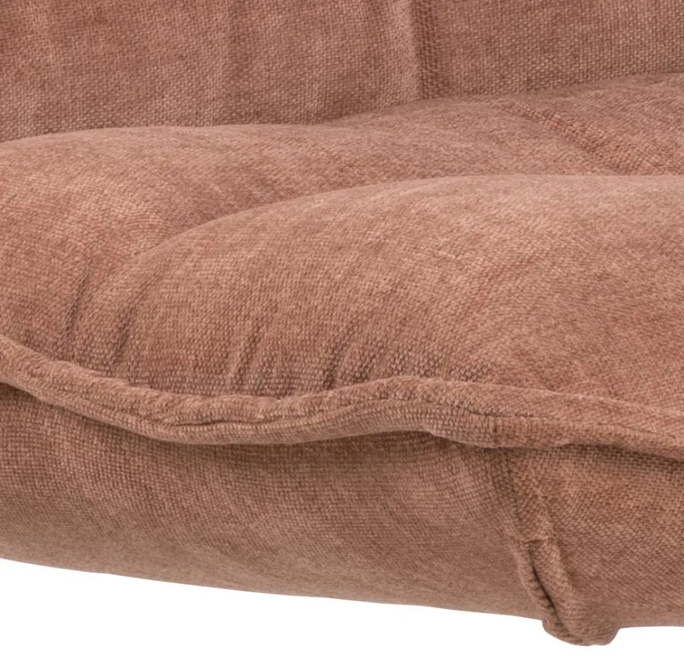 Otočné lounge křeslo Blizzard rosewood červeno-hnědé