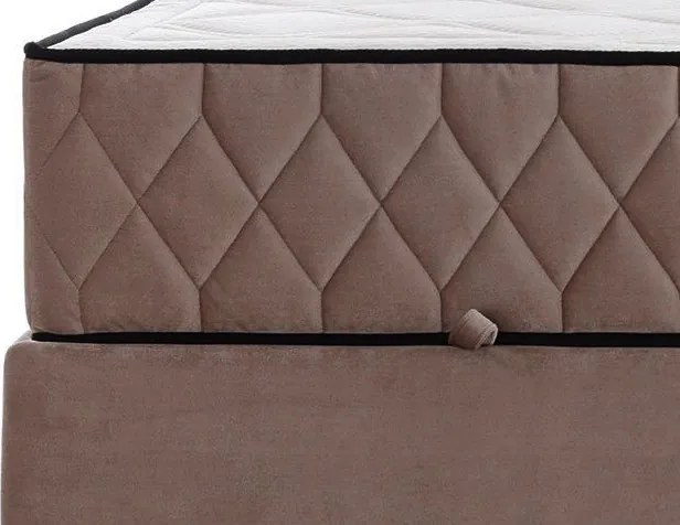 Posteľ Reve 160x200 cm, tmavo ružová látka