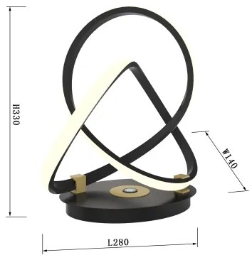Wofi 8134-104 - LED Dotyková stmievateľná stolná lampa INDIGO LED/10,5W/230V