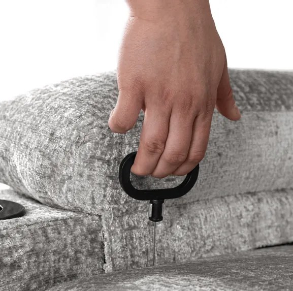 Masážne polohovateľné kreslo ARIEN sivý zamat - vintino.sk