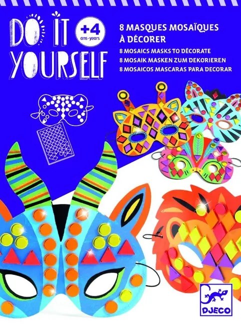 Djeco DIY Vyrob si sám: Masky Zvieratá z džungle